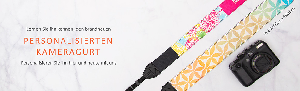 Personalisierte Kameragurt