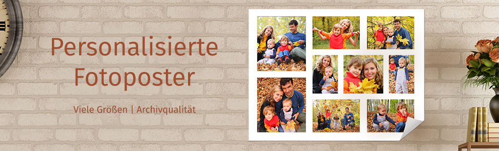 Personalisierte Fotoposter