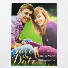Goldrausch Save the Date Einladungskarte Gestalten 127x178
