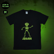 Klabautermann Leuchtendes T-Shirt Glow Personalisieren Baumwolle Größe M Medium