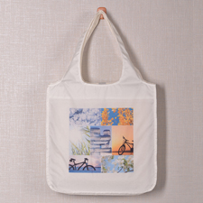 Sieben Fotos Shoppingtasche Klassisch