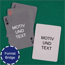 Bridge Spielkarten Vorder- und Rückseite gestalten
