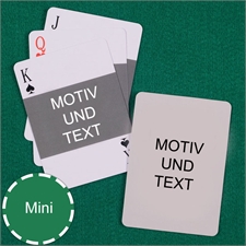 Mini Kartenspiel Querformat Beidseitig