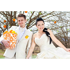 Hochzeit und Jubiläum Kippbild Vollbild Querformat