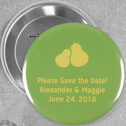 Das perfekte Paar Hochzeit Button 76mm 