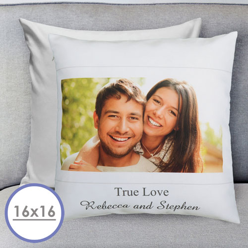 Foto Botschaft Personalisierter Kissenbezug 40,6 x 40,6 cm