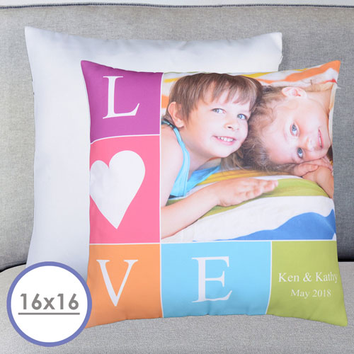 Liebe Foto Personalisierter Kissenbezug 45,7 x 45,7 cm