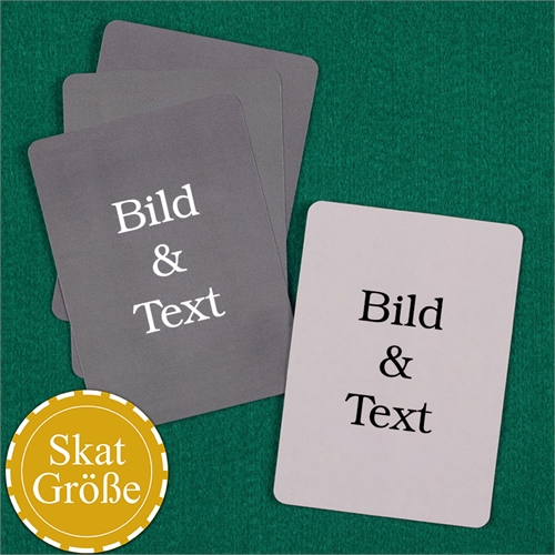 SKAT Kartenspiel Blanko zum vollständigen Personalisieren Hochformat