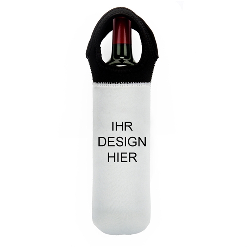 Personalisierte Weintasche aus Neopren mit Foto Vorderseite