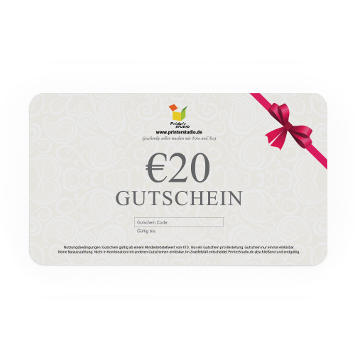 € 20,00 GUTSCHEIN