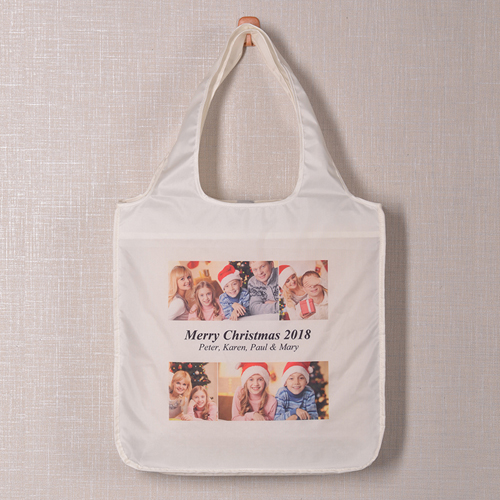 Vier Fotos Shoppingtasche Traum