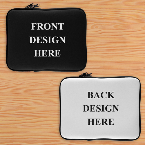 New iPad & 2,3,4 Sleeve beidseitig personalisieren Querformat 195 x 250 mm Neopren