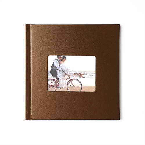 Fotobuch 30,5 x 30,5 cm BRAUN Leder Gebunden