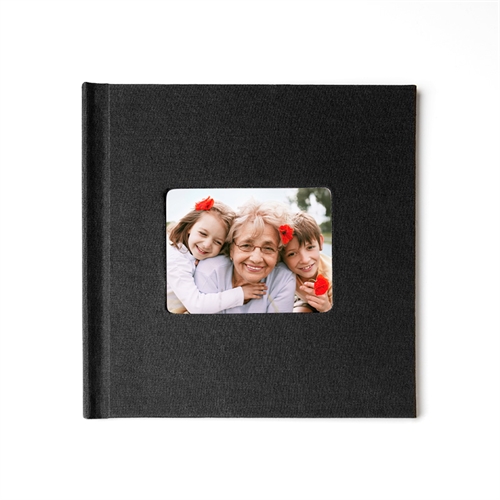 Fotobuch 20,3 x 20,3 cm  Schwarzes Leinen gebunden