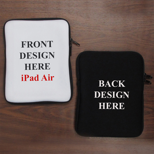 Design iPad Air Sleeve Hochformat Beidseitig Personalisiert 11” bzw 17,1 x 24,5 cm