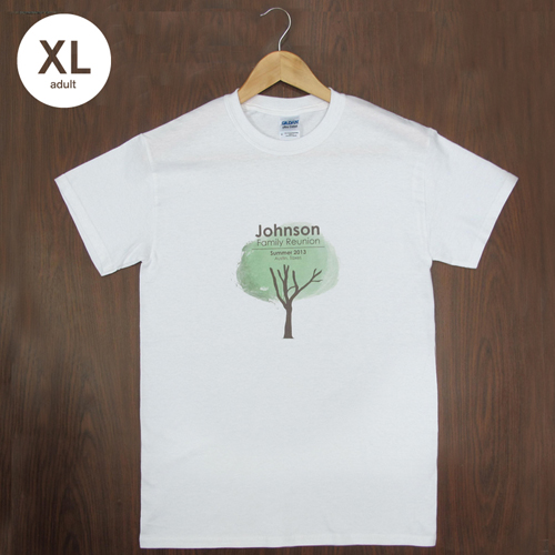 Größe XL T-Shirt Navy Dunkelblau Hochformat Minibild Personalisieren 100% Baumwolle